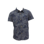 Indian Terrain Half Sleeve Blue Printed  Shirt