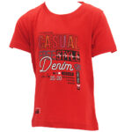 ESSA TAQUA RED COLOR PRINTED KIDS T-SHIRT