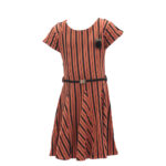 MAC ONE MULTI COLOR LINES FROCK