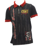 ESSA TAQUA PRINTED PASSION SHORT SLEEVE BUTTON  COLLAR BOYS T-SHIRT